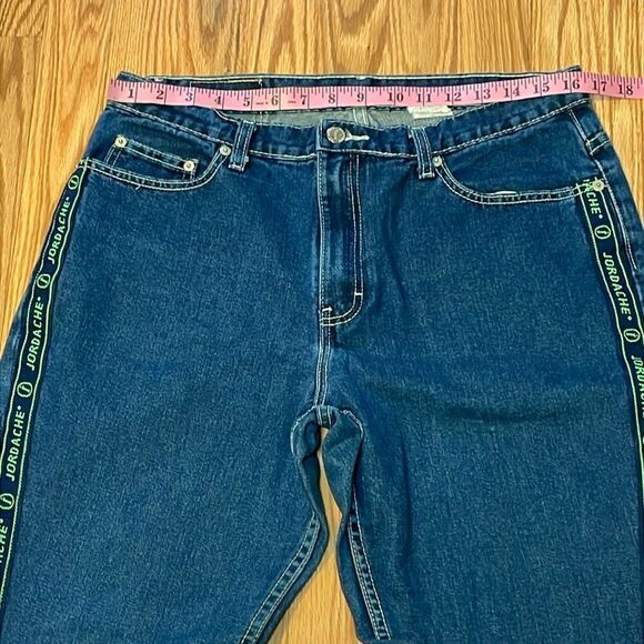 Vintage 90’s Jordache Flare Branded Braid Jeans, cotton, 15/16 - Picture 5 of 9